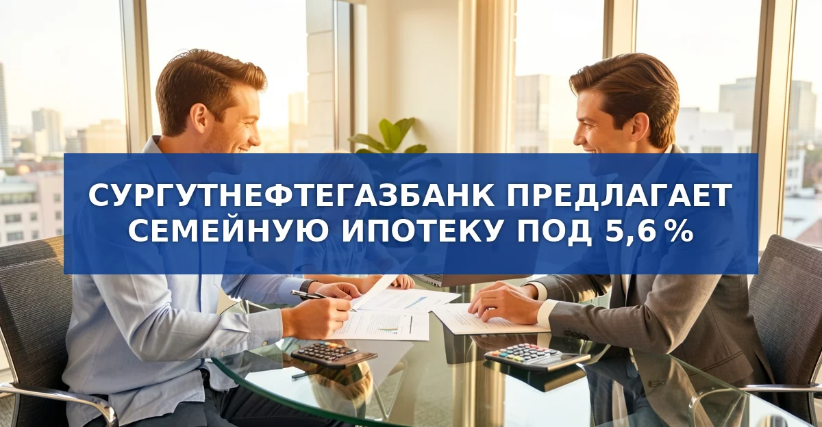 Сургутнефтегазбанк предлагает семейную ипотеку под 5,6 % годовых до конца сентября