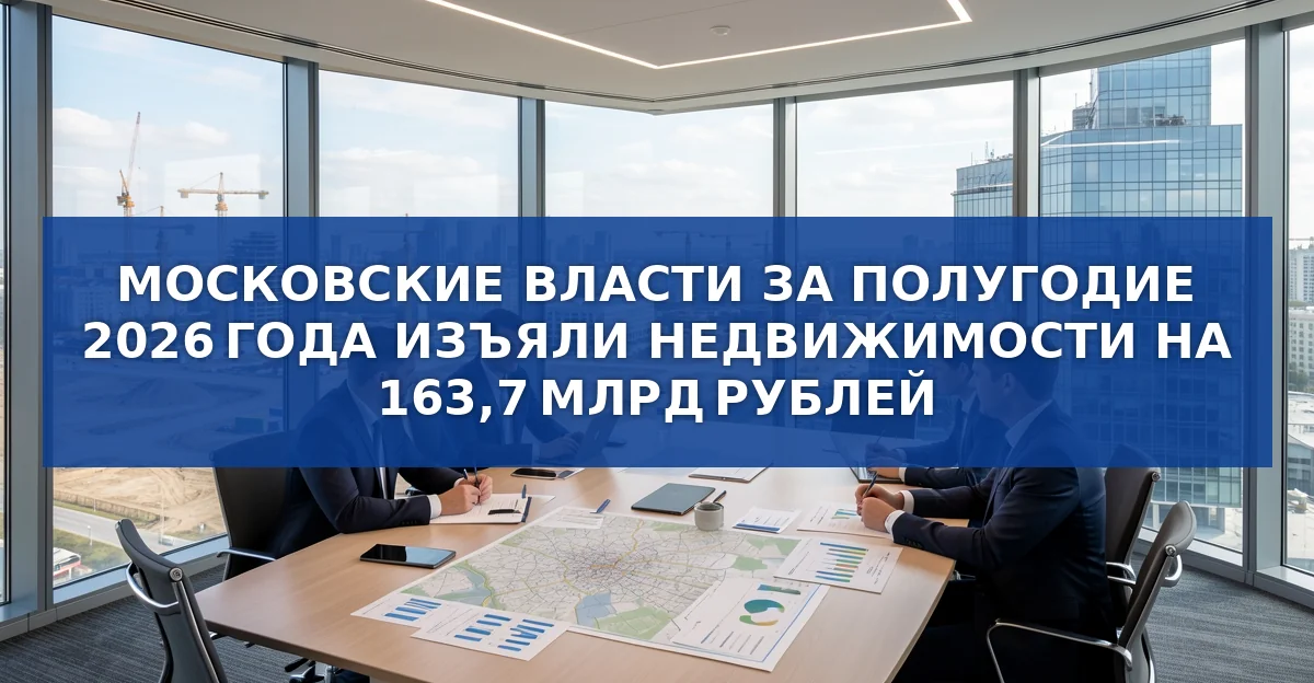 Московские власти за полугодие изъяли недвижимости на 163,7 млрд рублей: причины и последствия