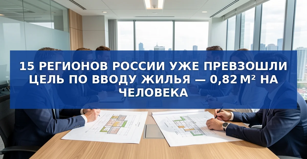 Цель 0,82 м² нового жилья на жителя в год: почему это важно и как к ней идти
