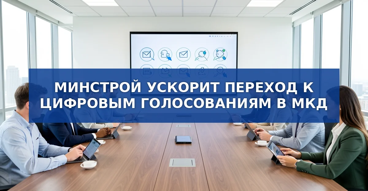 Минстрой планирует перевести голосования собственников многоквартирных домов в цифровой формат к 2027 году