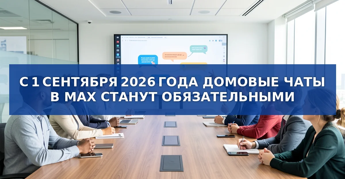 С 1 сентября 2026 года в системе MAX обязательны домовые чаты