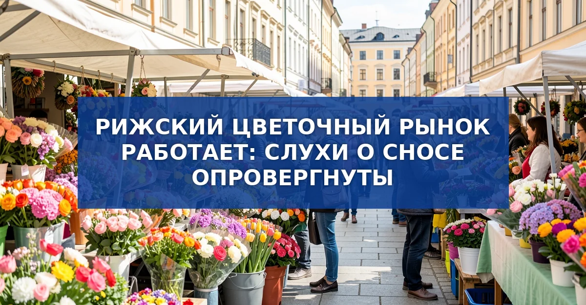 Слухи о сносе Рижского цветочного рынка: что происходит на самом деле