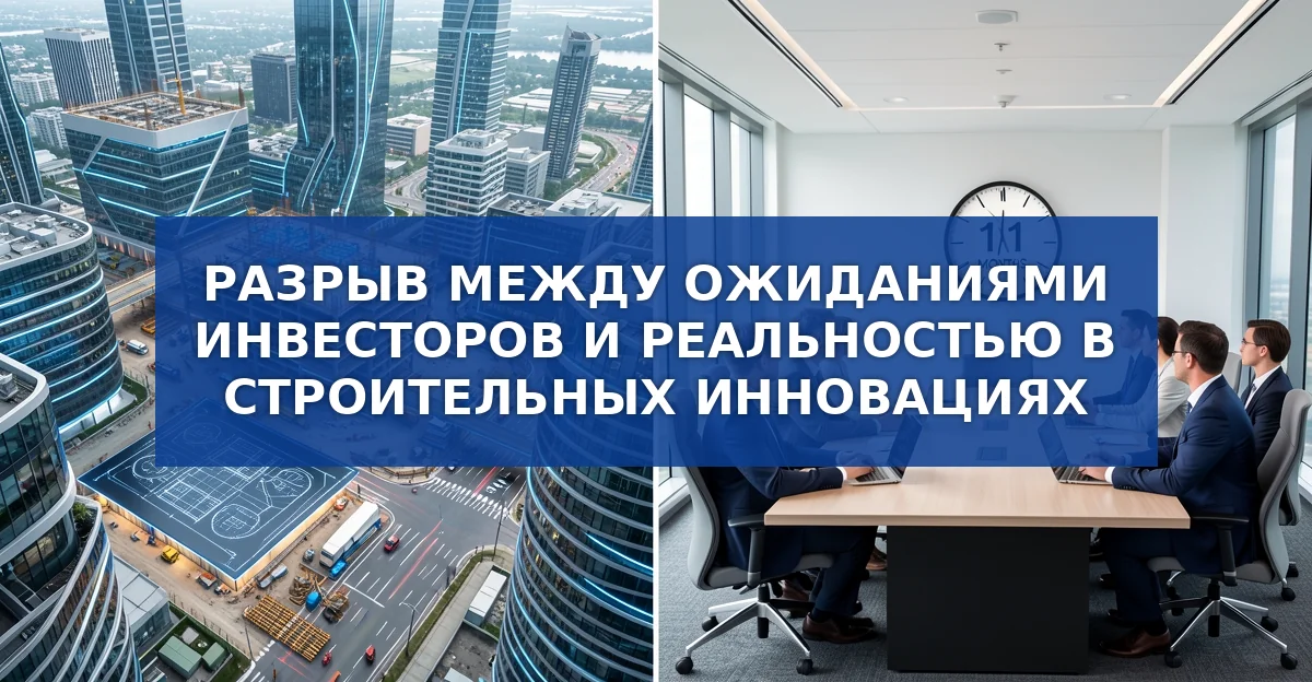 Разрыв между ожиданиями инвесторов и реальностью в строительных инновациях