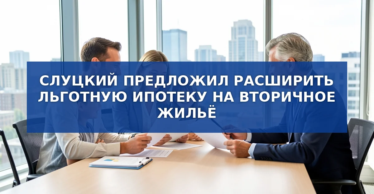 Леонид Слуцкий предложил расширить льготную ипотеку на вторичный рынок