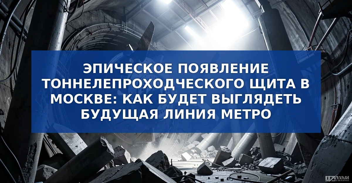 Гигантский тоннелепроходческий щит вышел из тоннеля: начало новой линии метро в Москве