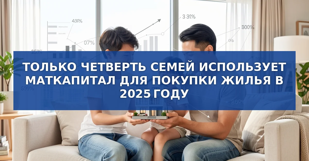 Только четверть семей использует маткапитал для покупки жилья: что происходит?
