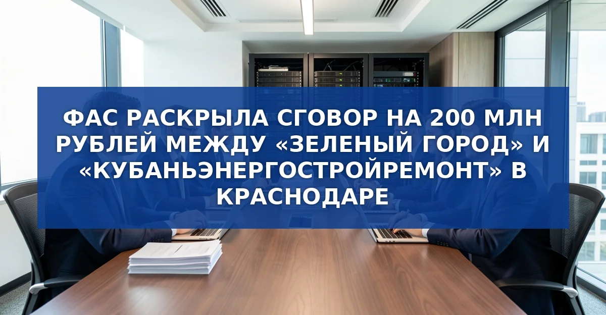 ФАС раскрыла сговор на 200 млн рублей в строительных тендерах Краснодара