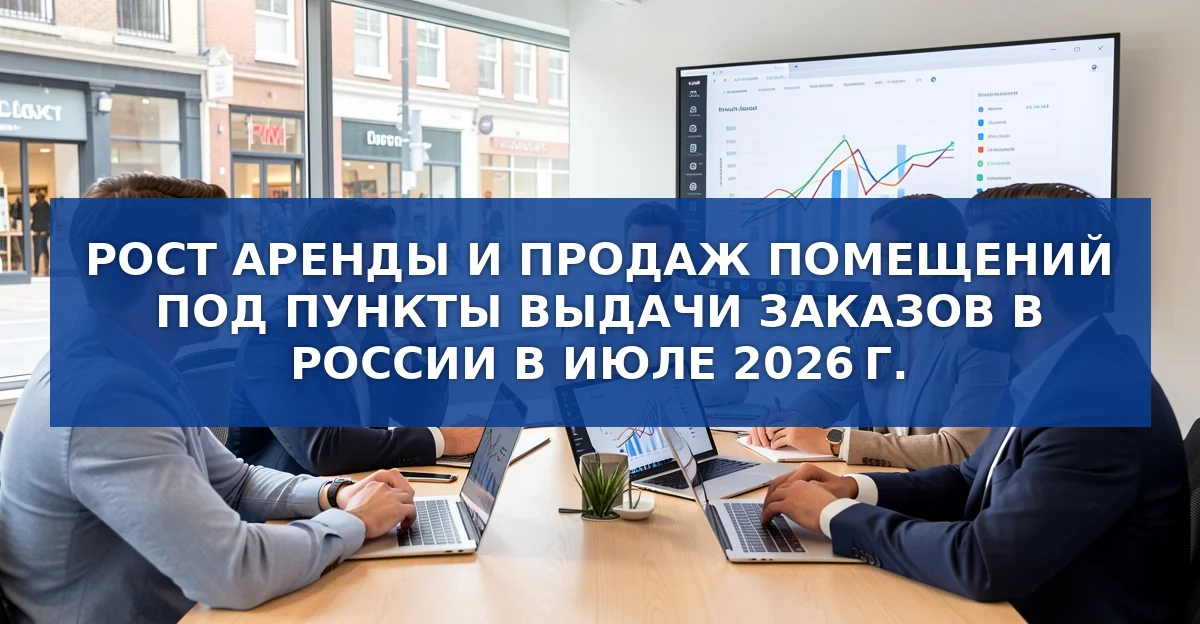 Июль 2026: рынок помещений под пункты выдачи заказов стабилизируется, но региональные различия сохраняются
