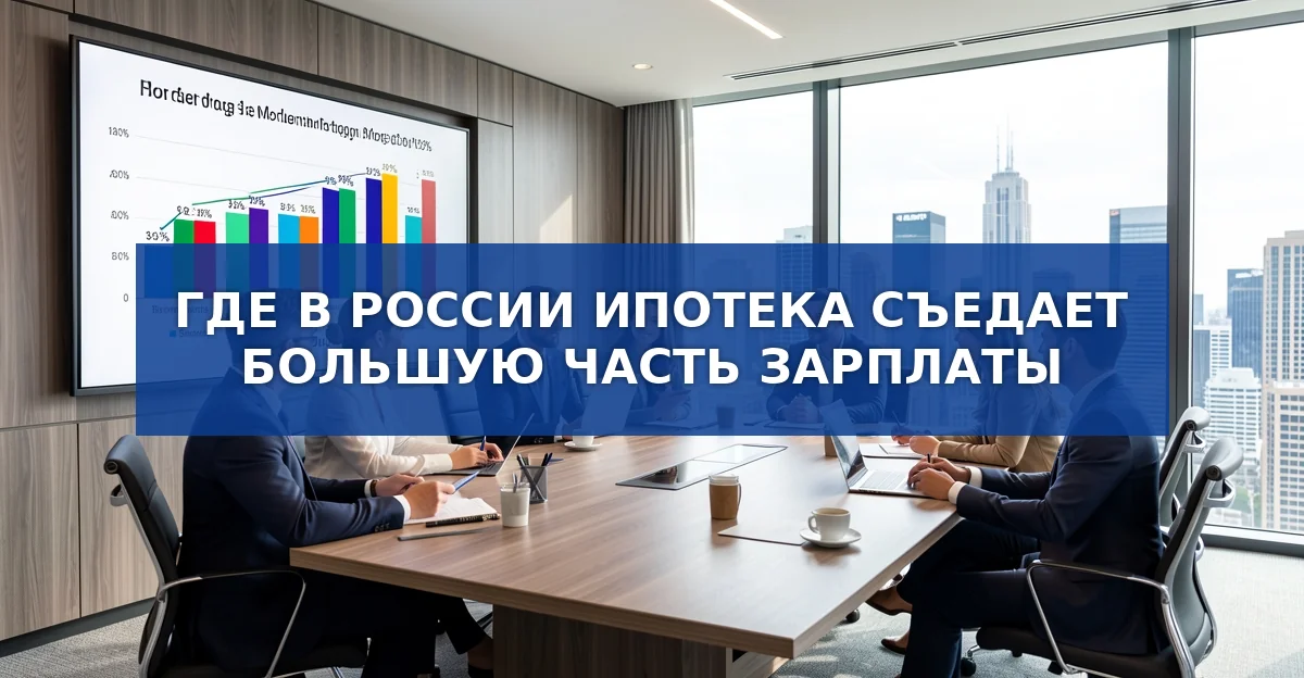 Ипотечная нагрузка в России: от 18% до 83% зарплаты в разных регионах