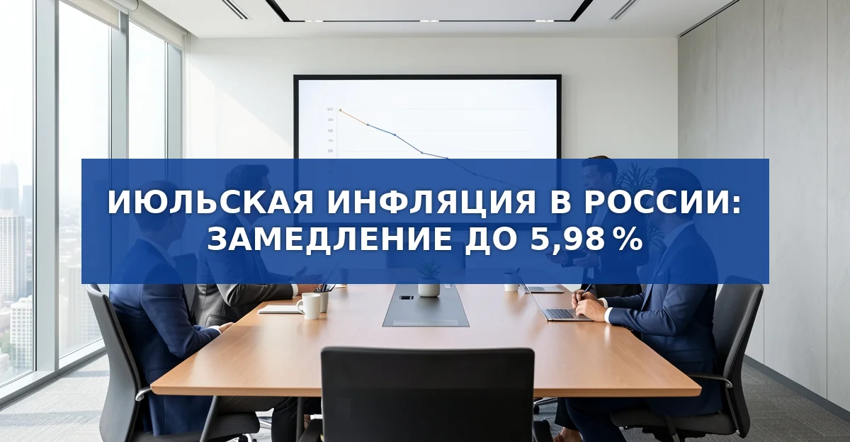 Июльская инфляция в России замедлилась до 5,98 %: причины и последствия