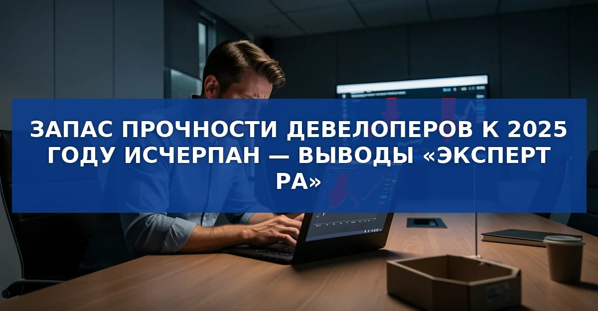 К 2025 году девелоперы могут потерять финансовый резерв: результаты исследования Эксперт РА