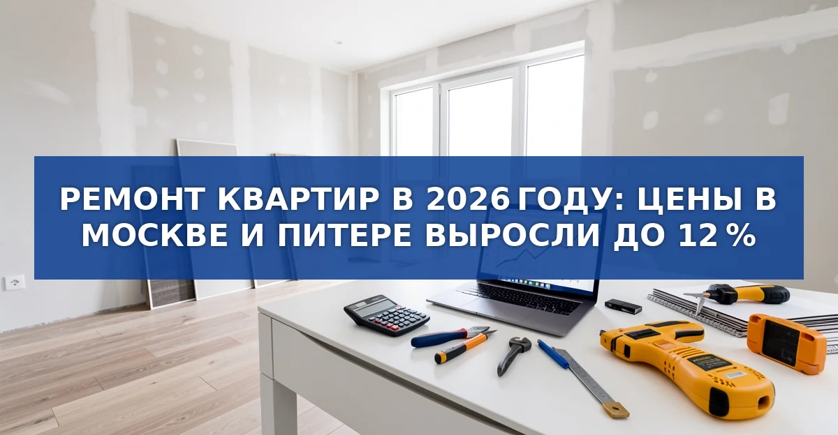 Рост цен на ремонт в 2026 году: что нужно знать перед бюджетированием