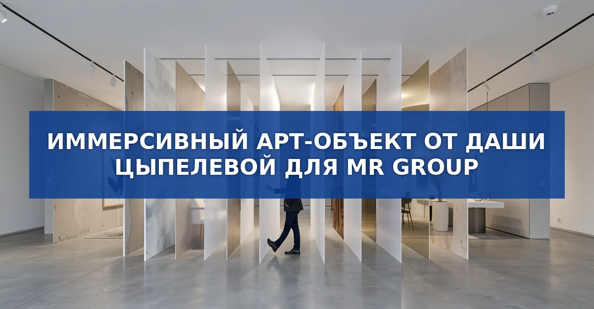 Иммерсивная инсталляция MR Group: семь слоёв обоев, меняющих восприятие строительства