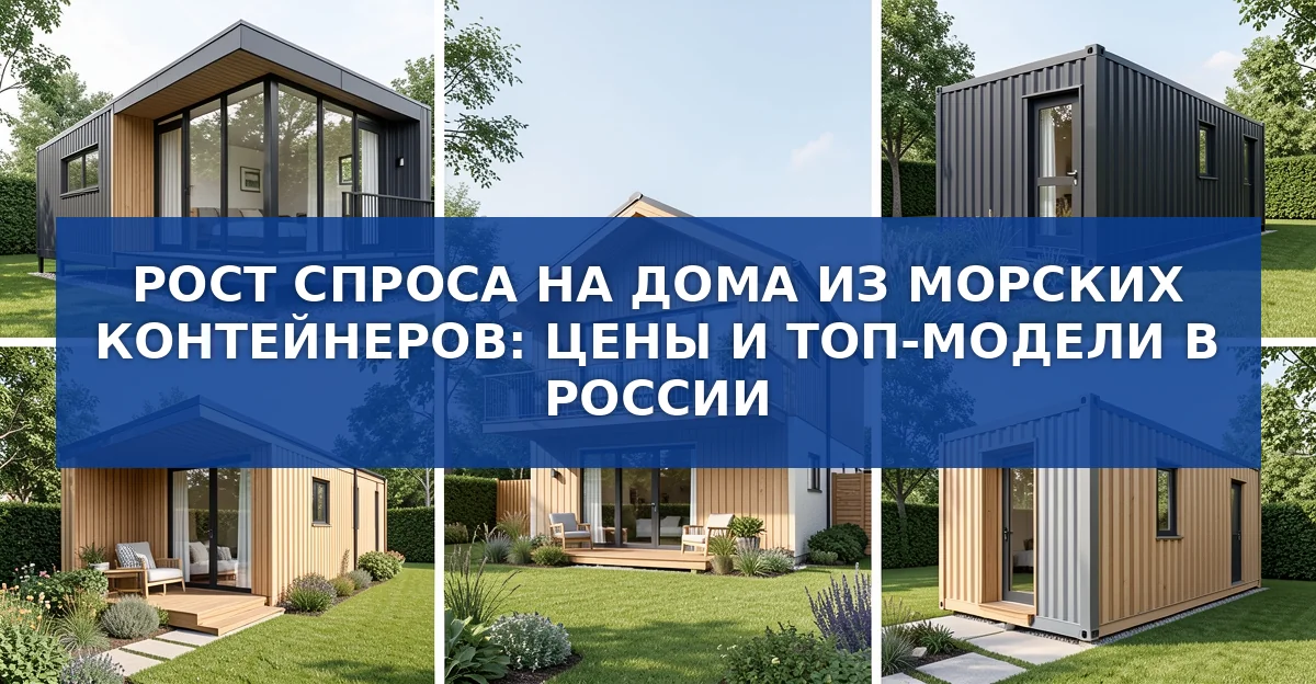 Контейнерные дома в России: рост спроса, цены и перспективы рынка