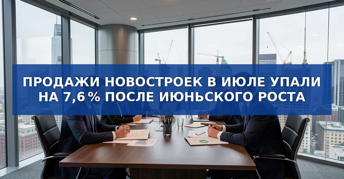 Продажи новостроек в России в июле упали: причины и перспективы рынка