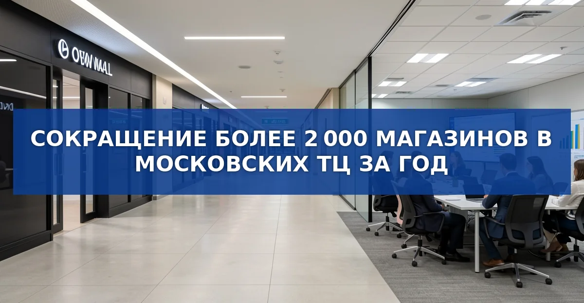 Сокращение более 2000 магазинов в московских ТЦ за год: причины и перспективы