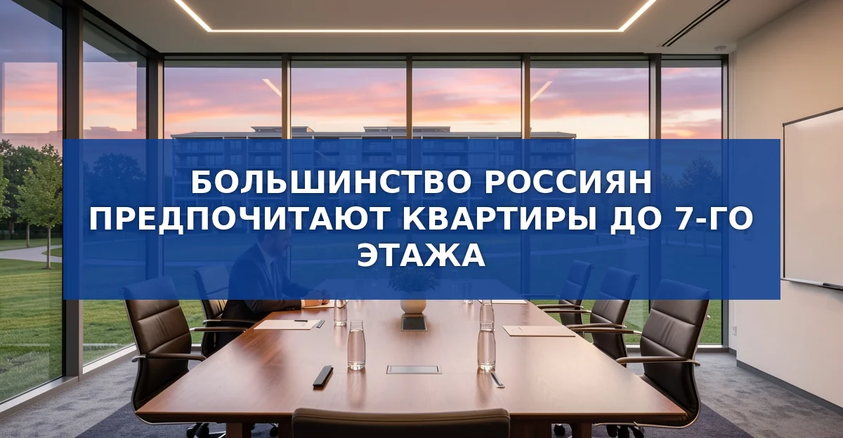 Большинство россиян предпочитают квартиры до седьмого этажа и вид на закат