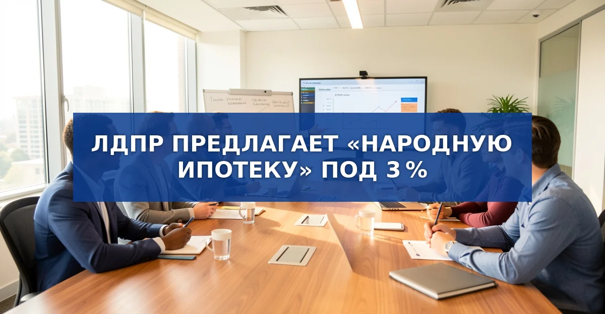 ЛДПР предлагает «Народную ипотеку» под 3 % для рабочих и инженеров