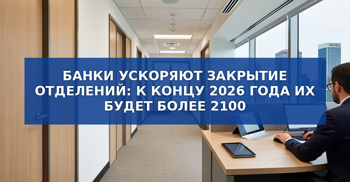 Банки ускоряют закрытие отделений: цифры, причины и последствия