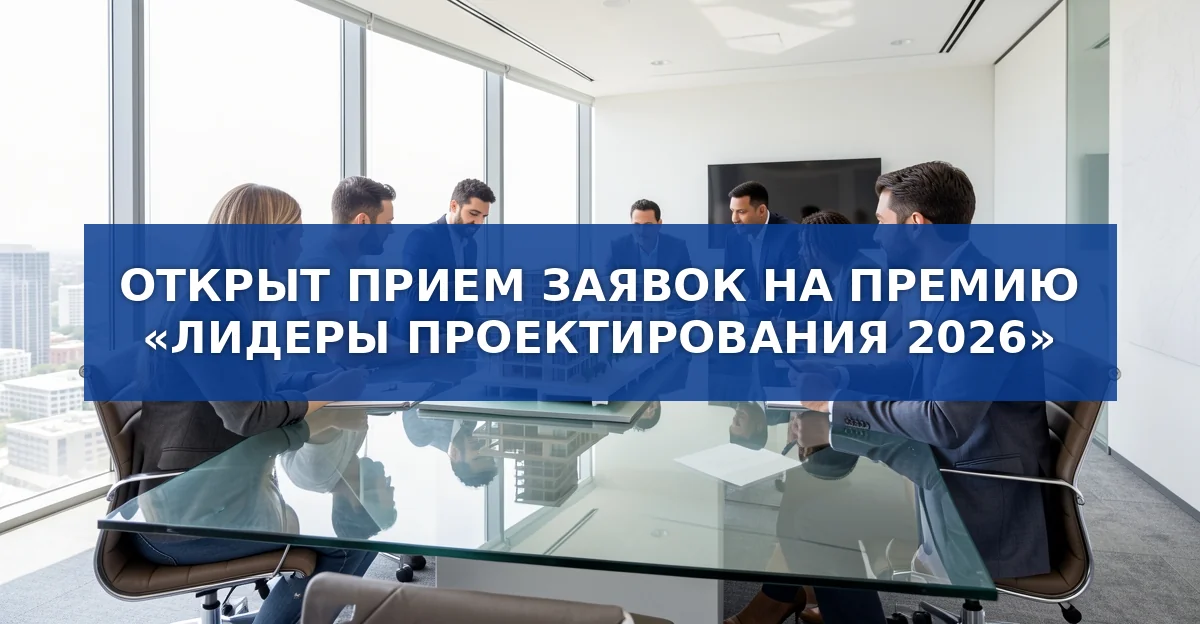 Открыт прием заявок на национальную премию «Лидеры проектирования 2026»