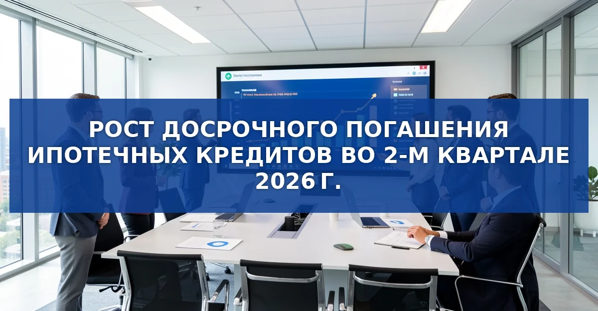 Досрочное погашение ипотек в России: объём вырос до 441,7 млрд руб во 2‑м квартале 2026 г.