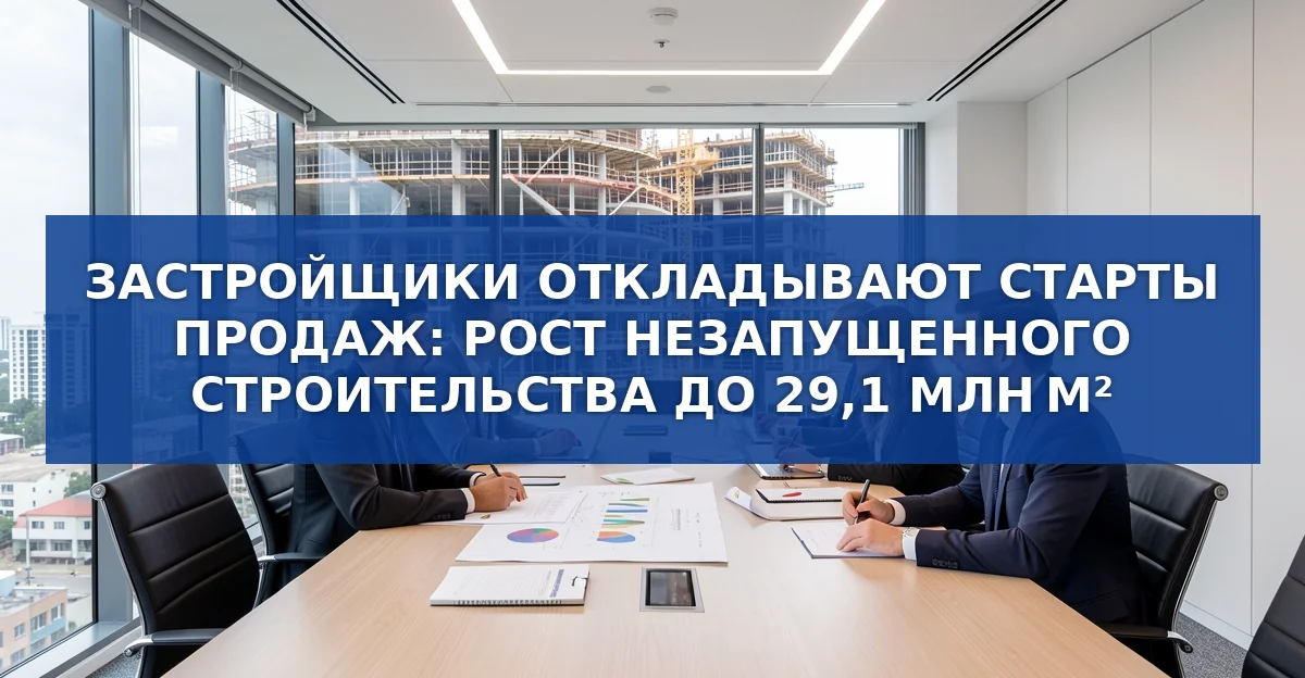 Застройщики откладывают старт продаж: почему рынок жилья замедляется