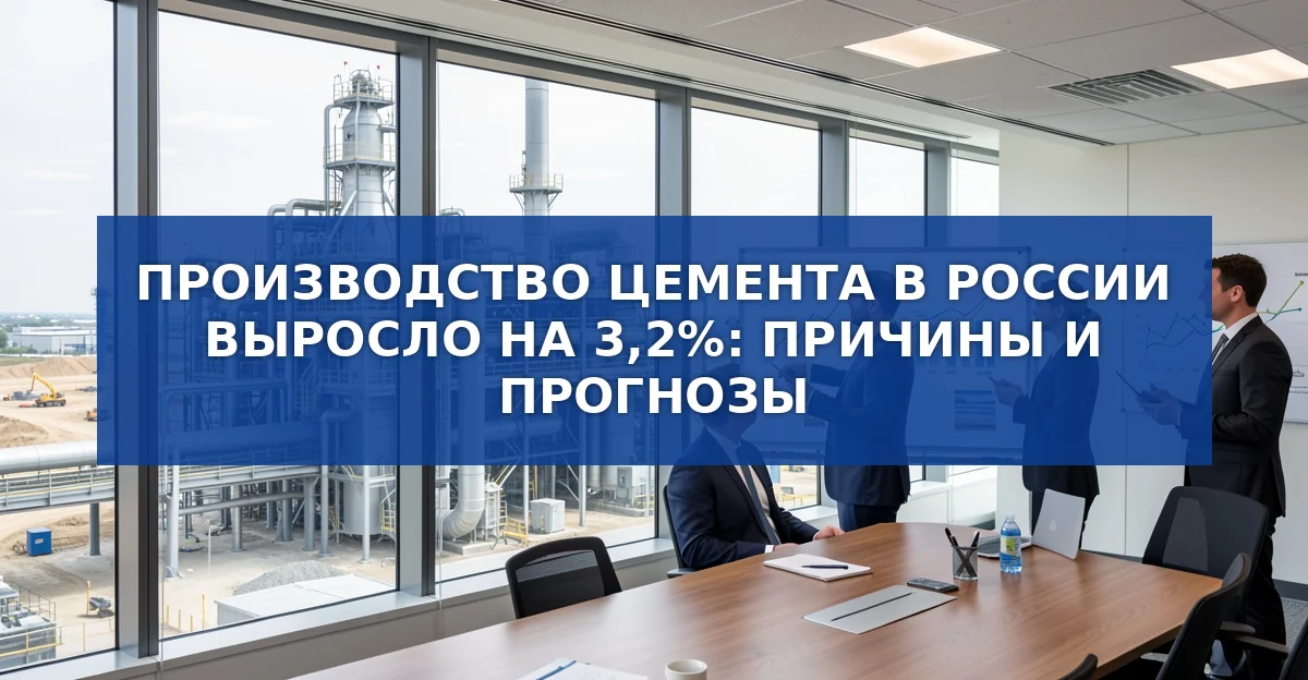 Рост производства цемента в России в июле 2026 г.: причины, цифры и прогнозы