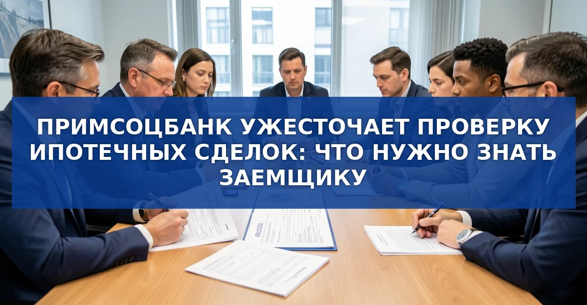 Примсоцбанк усиливает проверку ипотечных сделок: новые требования к документам