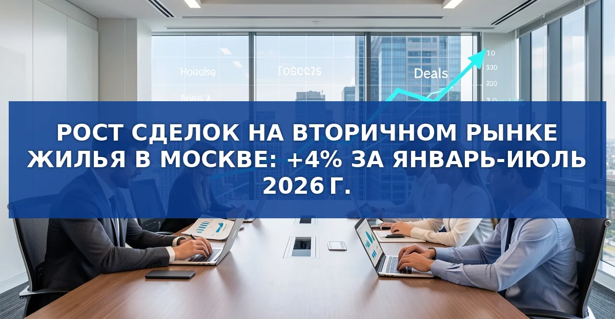 Рост сделок на вторичном рынке жилья в Москве: июль 2026 года превзошёл ожидания