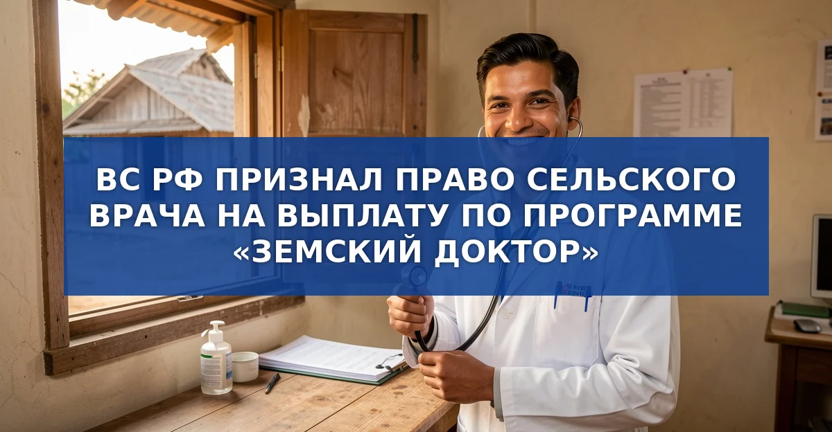 Верховный суд подтвердил право сельских врачей на выплату по программе «Земский доктор»