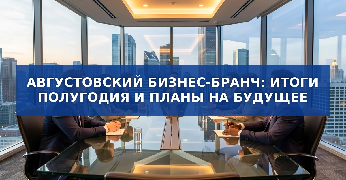 Августовский бизнес‑бранч 2026: итоги полугодия и планы рынка недвижимости