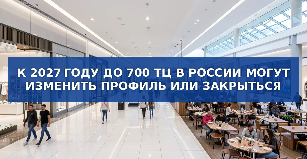К 2027 году десятки тысяч торговых центров России изменят профиль или закроются