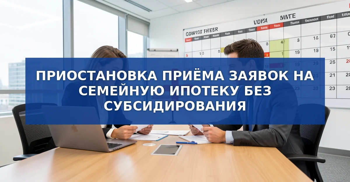 Приостановка приёма заявок на семейную ипотеку без субсидий: что нужно знать соискателям