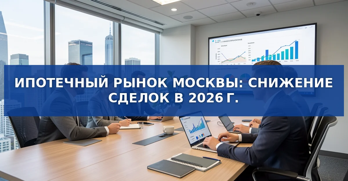 Ипотечный рынок Москвы: падение договоров и рост вторичного жилья в первой половине 2026 года