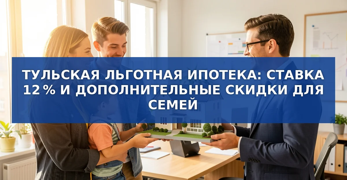 Льготная ипотека в Тульской области: как получить ставку от 9,5 % годовых