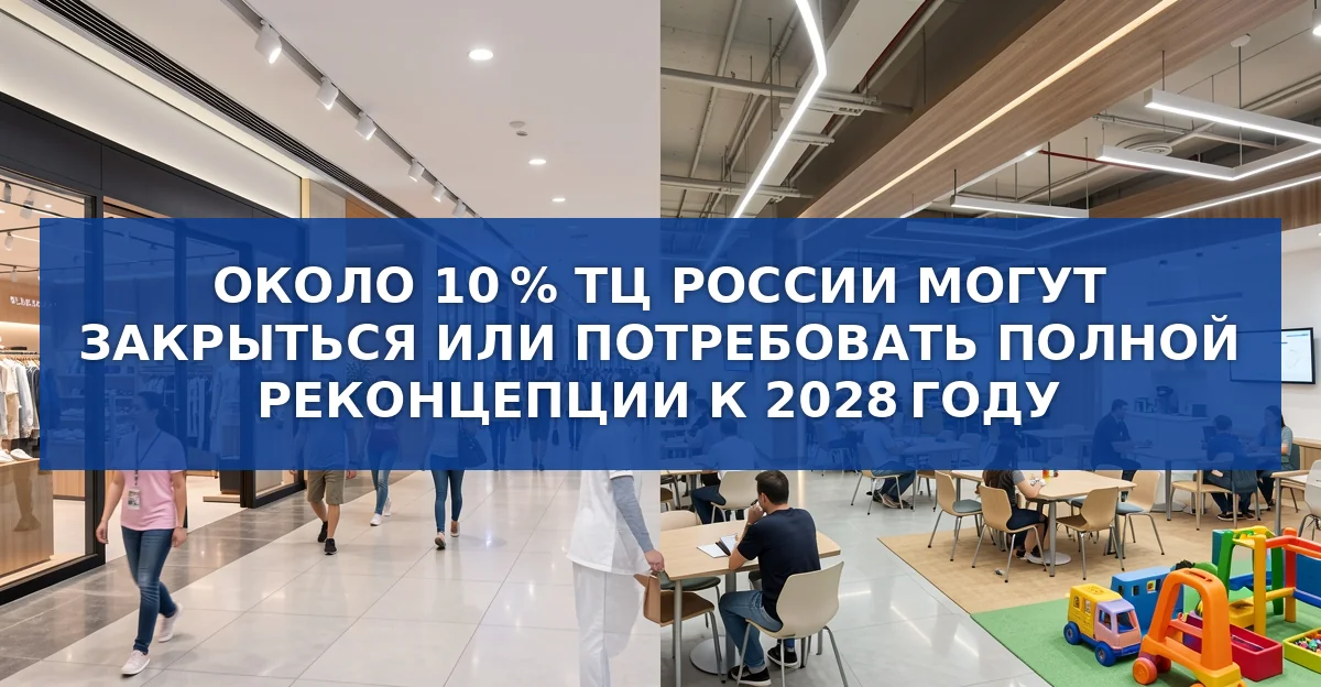 К 2028 году около 200 российских ТЦ могут потребовать радикальной реконцепции