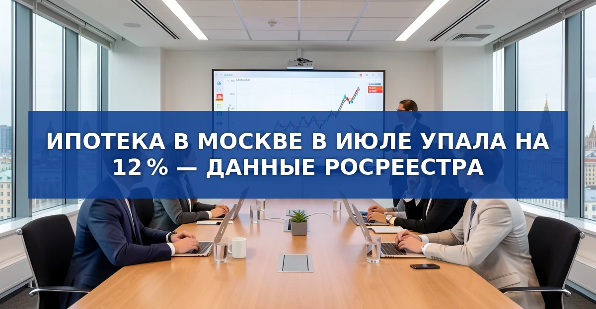 Ипотечные договоры в Москве в июле 2026 года упали на 12 %: причины и последствия