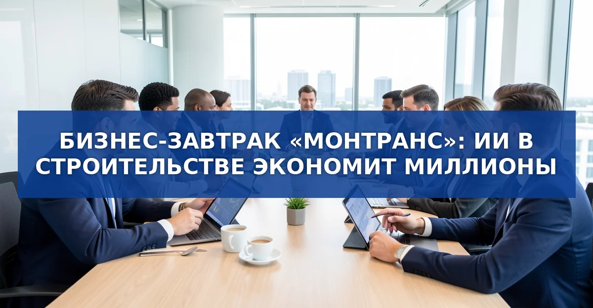 Бизнес‑завтрак «МОНТРАНС»: как ИИ и аналитика экономят строительные компании