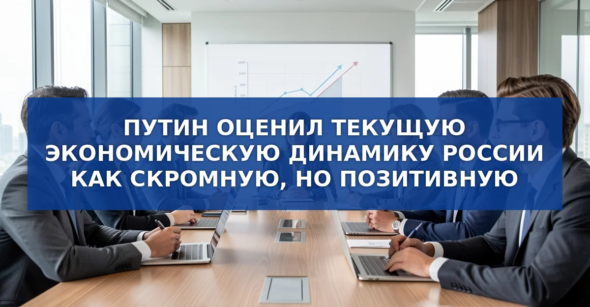 Президент Путин оценил текущую экономическую динамику России как скромную, но позитивную