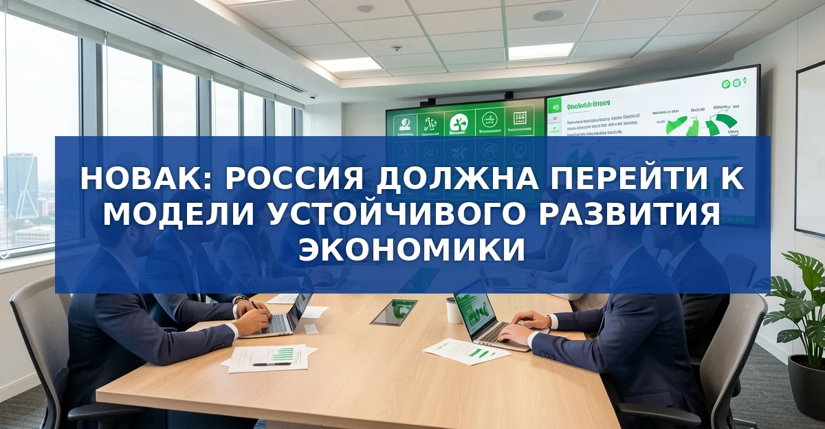 Новак: переход России к устойчивому развитию как приоритет экономической политики