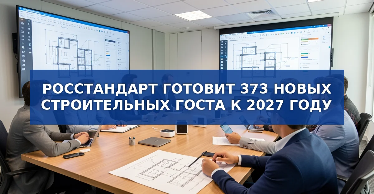 К 2027 году Росстандарт подготовит почти 400 новых строительных ГОСТов