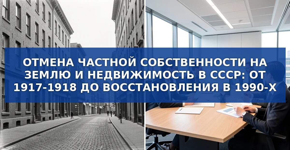 Как отмена частной собственности на землю и недвижимость формировала советскую экономику