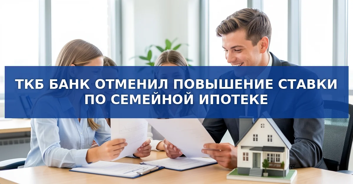 ТКБ Банк фиксирует льготную ставку 5,89 % по семейной ипотеке без повышения