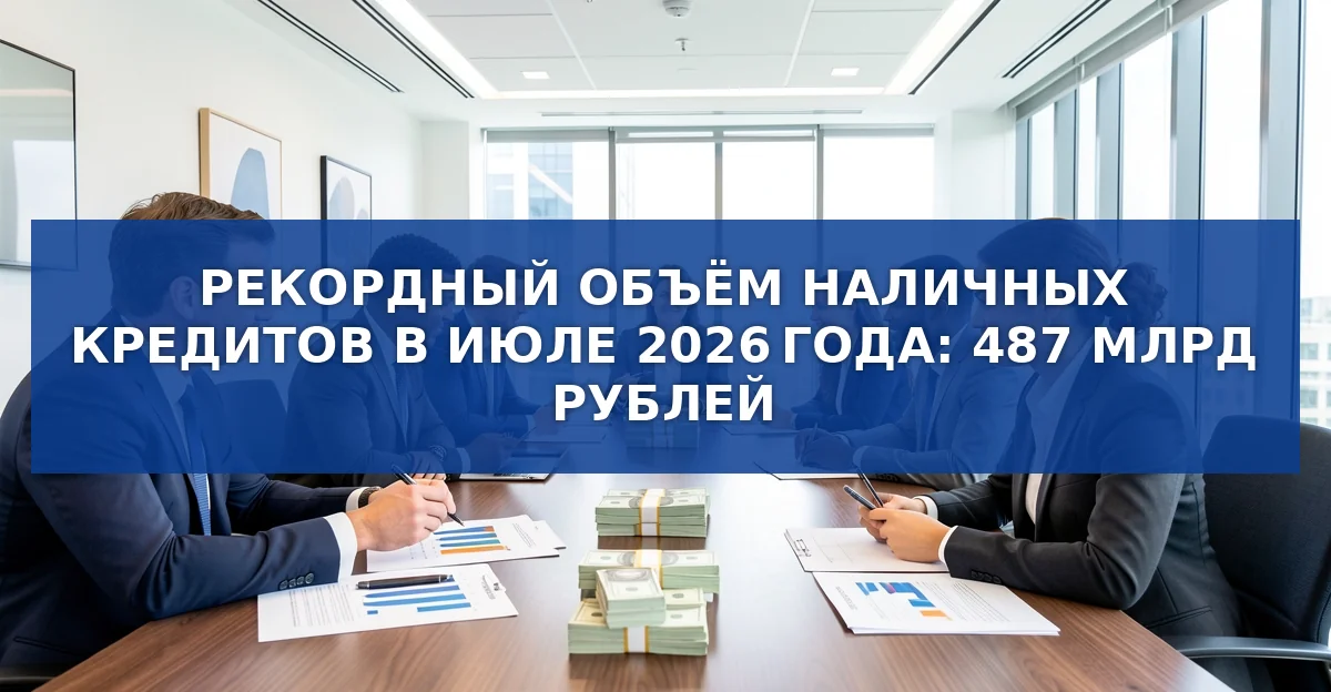Рекордный объём наличных кредитов в июле 2026 года: причины и последствия