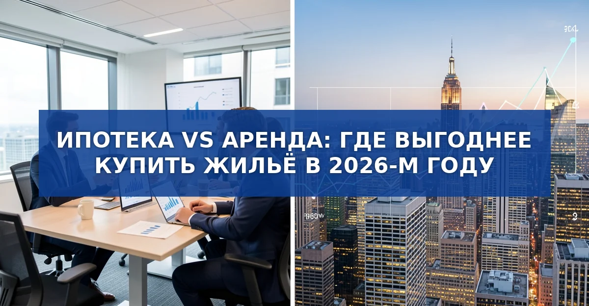 Ипотека vs аренда: где выгоднее жить в крупнейших городах России
