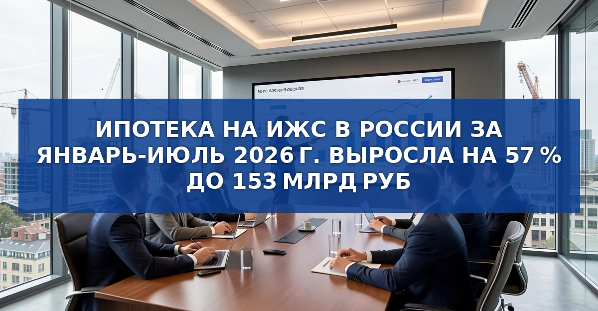 Бурный рост ипотечного кредитования в ИЖС в 2026 году: цифры, причины и прогнозы