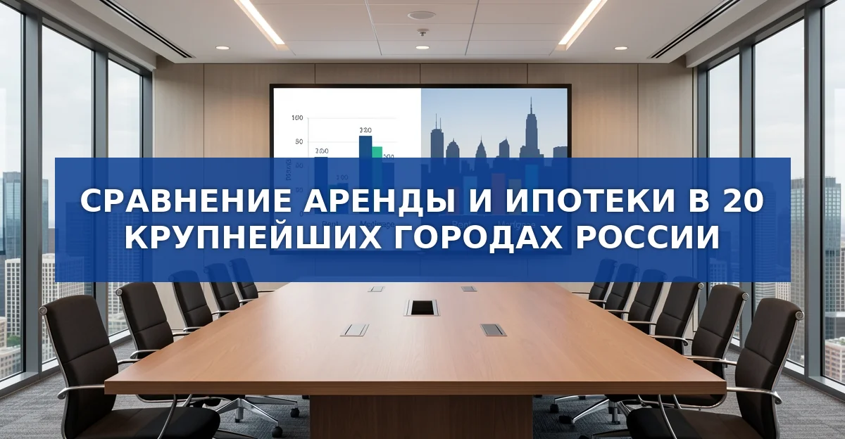 Аренда vs ипотека в 20 крупнейших городах России: где выгоднее жить в августе 2026 года