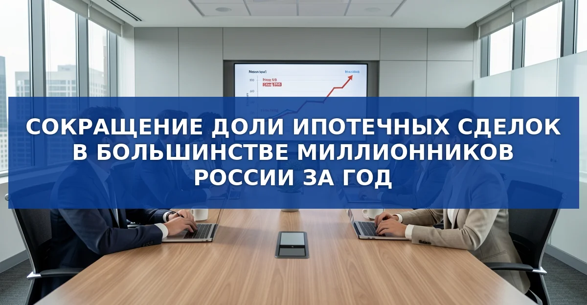 Снижение доли ипотечных сделок в большинстве миллионных городов России