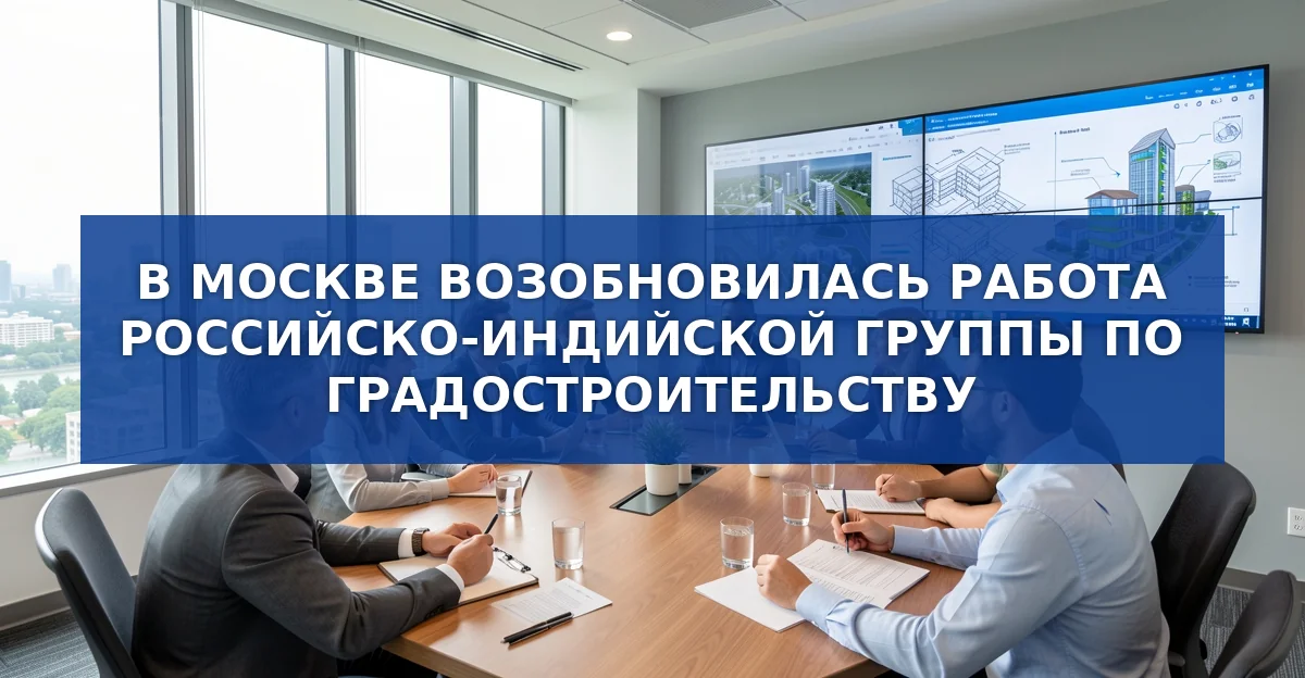 Возобновление российско‑индийской рабочей группы по градостроительству: новые перспективы