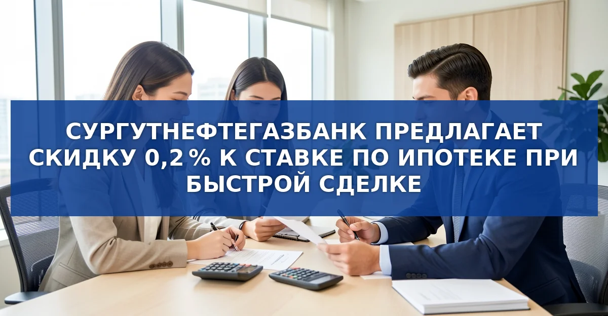 Сургутнефтегазбанк вводит дополнительную скидку 0,2 % к ипотечной ставке